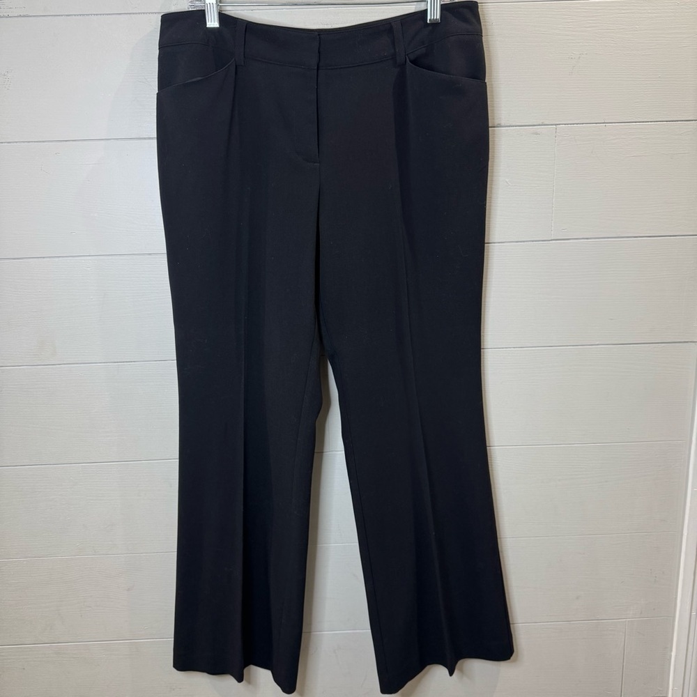 Chico's Women's Elegant Black Trouser Pants Size 8